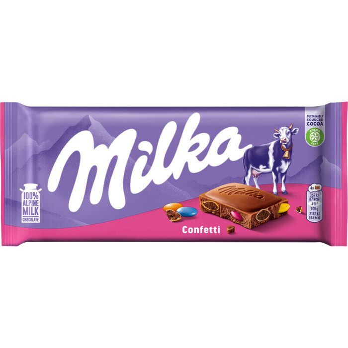 Milka Confetti (Stuk, 100g)