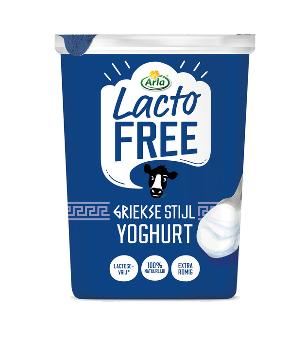 Arla Lactofree griekse stijl yoghurt lactosevrij 450 g (450g)