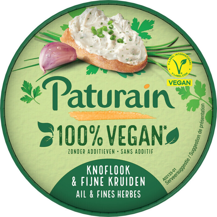 Paturain Knoflook & fijne kruiden vegan (140g)