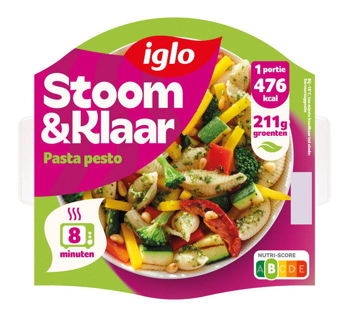 Iglo Stoom & klaar pasta pesto (400g)