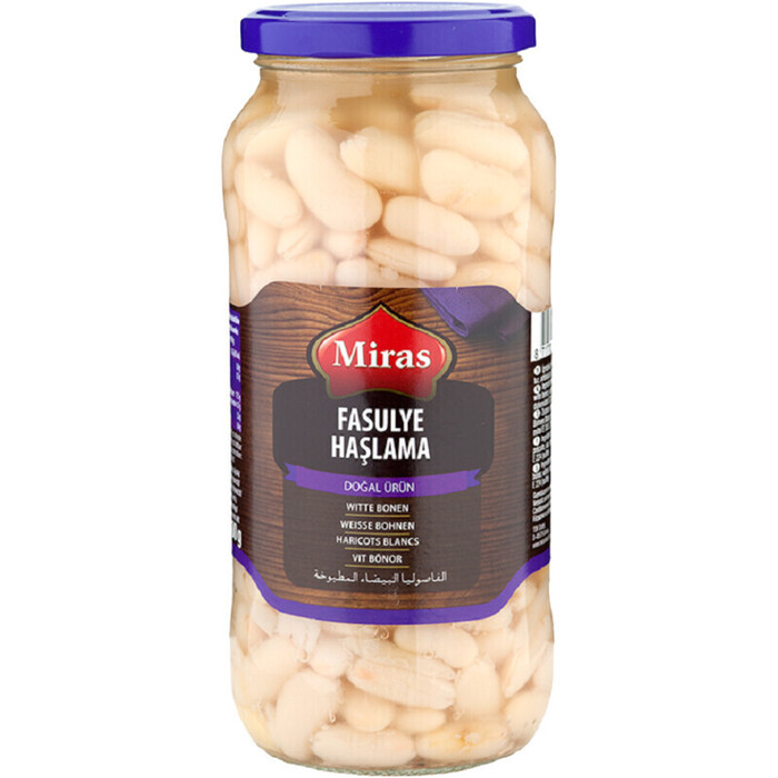 Gekookte Witte Bonen (pot, 570g)