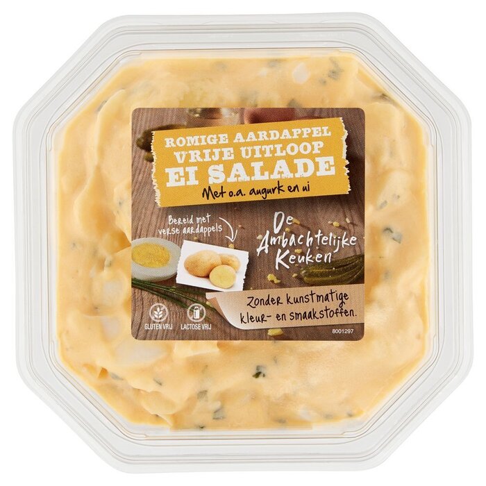 Aardappel vrije uitloop ei salade (Bakje, 450g)