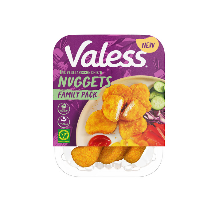 Valess Vegetarische Chik'n Nuggets 15 Stuks Family Pack 270g (15 × 18g)
