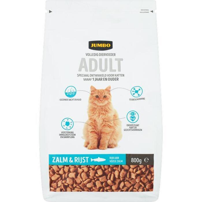 Jumbo Volledig Diervoeder Katten Volwassen Zalm & Rijst 800g (800g)