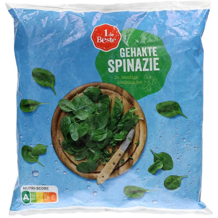 1 de Beste Spinazie gehakt deelblokjes (800g)