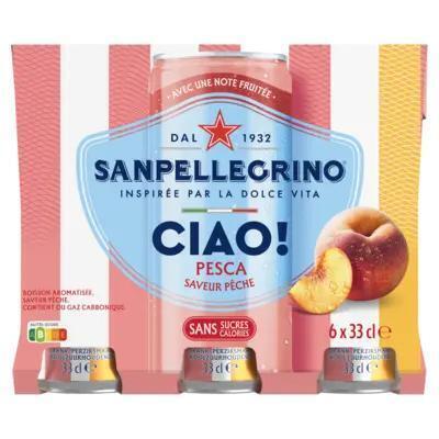S. Pellegrino Ciao peach 6-pack (1.98L)