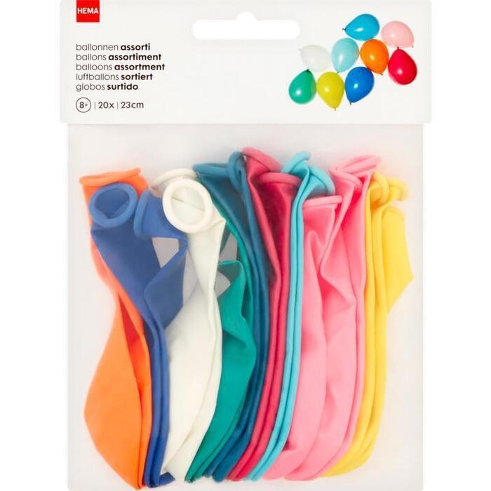 HEMA Ballonnen Assorti 8+ 23 cm 20Stuks