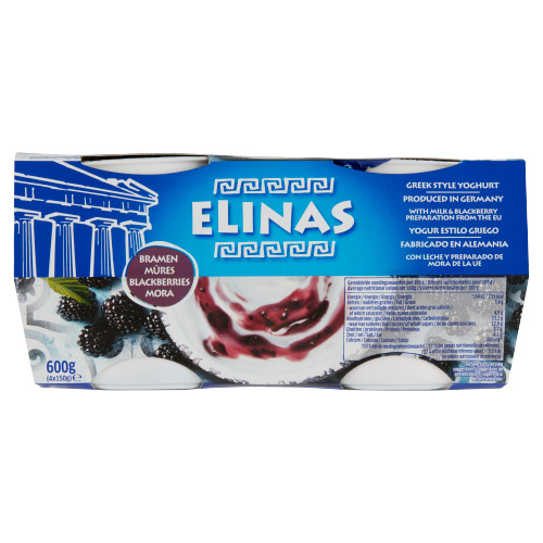 Yoghurt griekse stijl bramen 4 st. (150g)