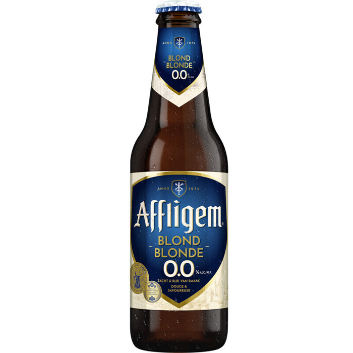Affligem Blond 0.0 Alcoholvrij Bier Fles 30 cl (Fles, 30cl)