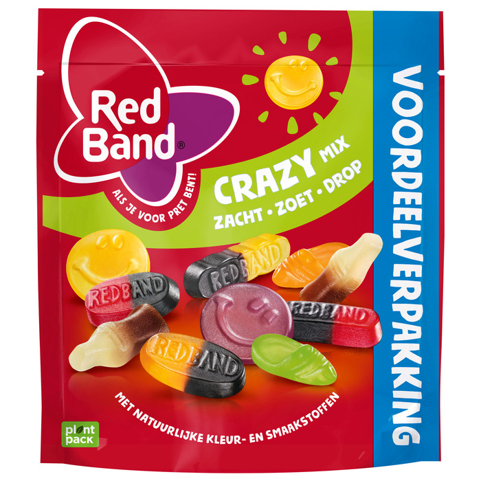 Red Band Crazy Mix Zacht Zoet Drop Voordeelverpakking 365 g (365g)