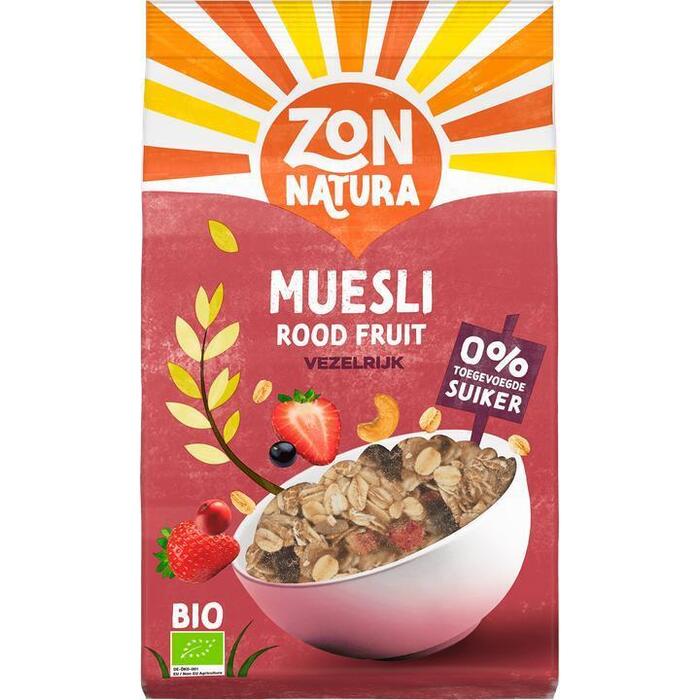 Zonnatura Muesli rood fruit (375g)