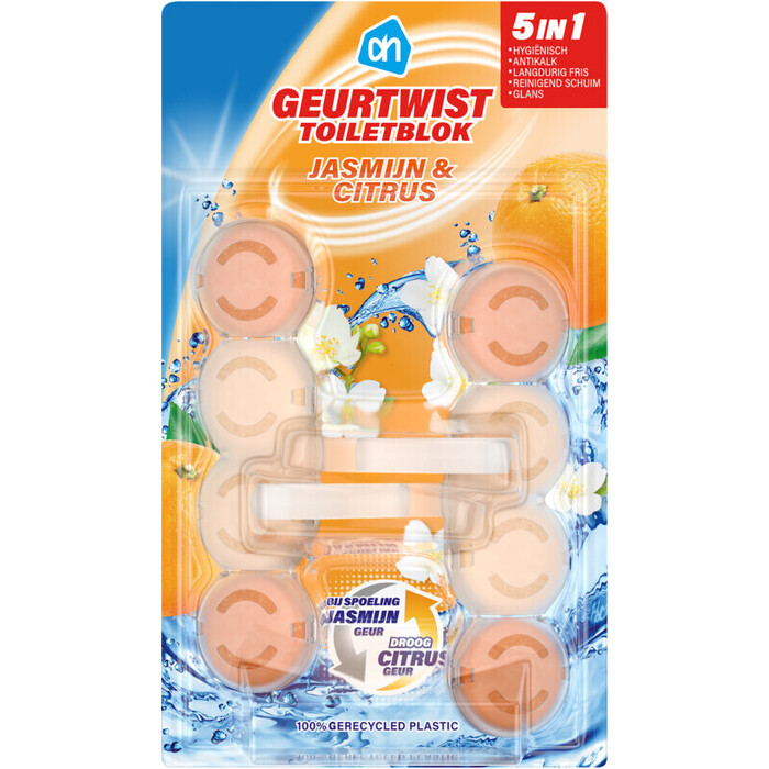 AH Geurtwist toiletblok jasmijn & citrus
