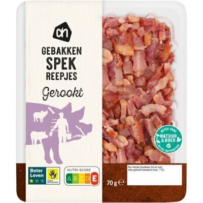 Uitgebakken spekreepjes (bak, 70g)