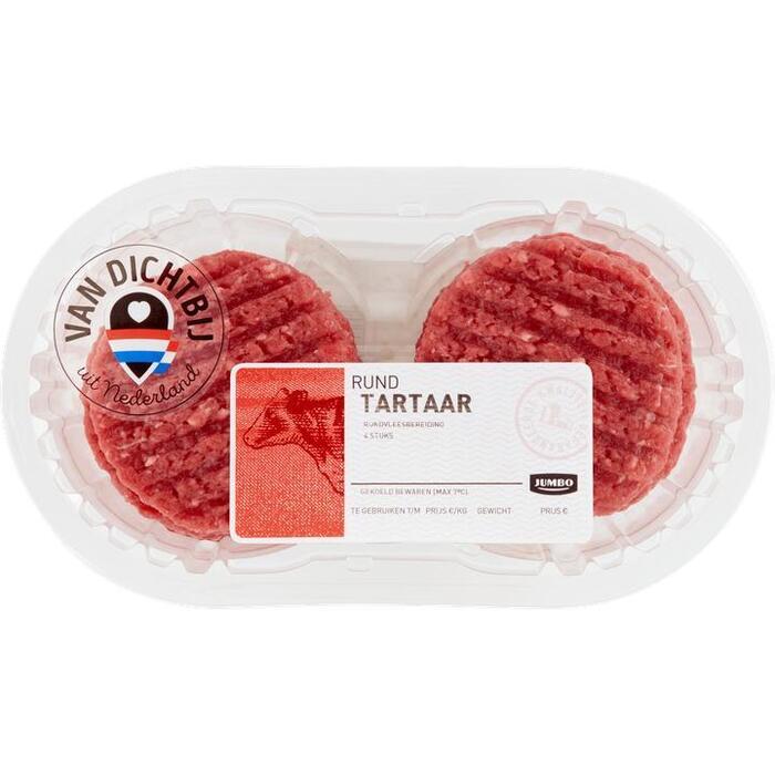 Jumbo Runder Tartaar 4 Stuks (4 × 100g)