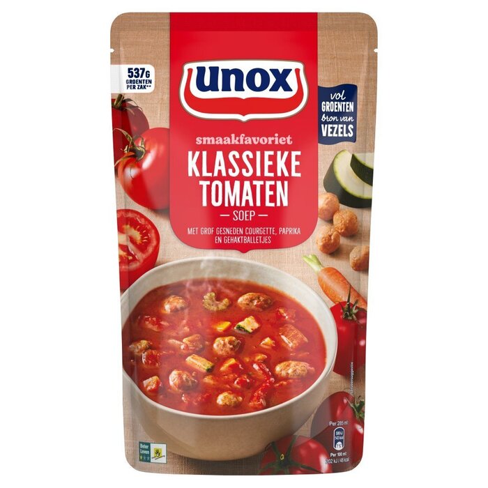 Unox Soep in zak Hollandse tomatensoep (0.57L)