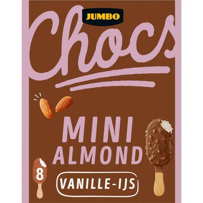Jumbo Chocs Mini Almond Vanille-IJs 8 Stuks 304g (304g)