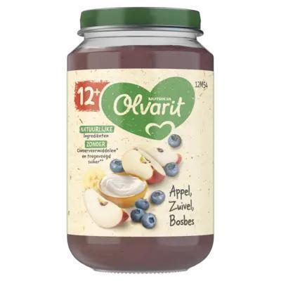 Olvarit Appel Yoghurt Bosbes 12+ Maanden 200 g (Stuk, 200g)