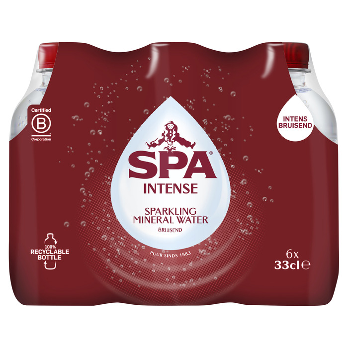 Spa Intense Sparkling Mineral Water 6 x 33 cl (33cl)