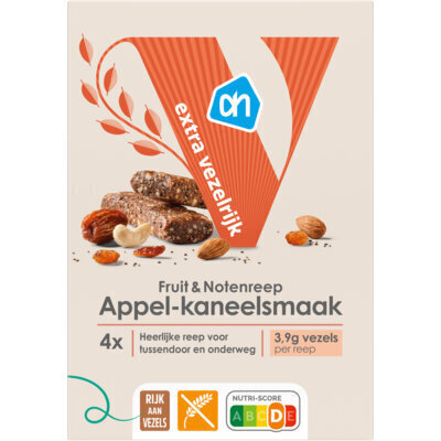 AH Fruit & notenreep appel kaneelsmaak (140g)