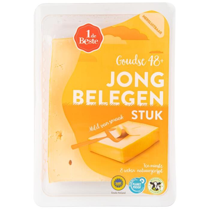 1 de Beste Jong belegen kaas 48+ stuk (485g)