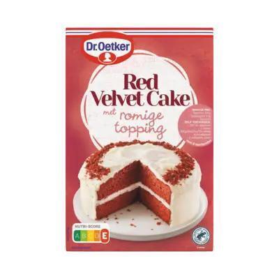 Dr. Oetker Red Velvet Cake met Romige Topping 293 g (Pak, 293g)