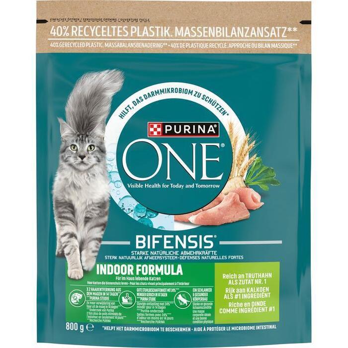 Purina ONE Bifensis Dual Defense Indoor Formula Kalkoen 800 g (Zak, 800g)