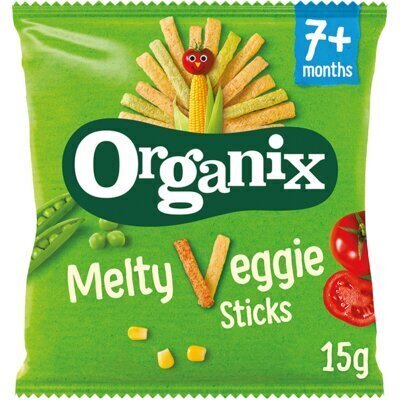 ORGANIX Babyvoeding Melty Veggie Sticks Biologisch 15g Zakje (Zakje, 15g)