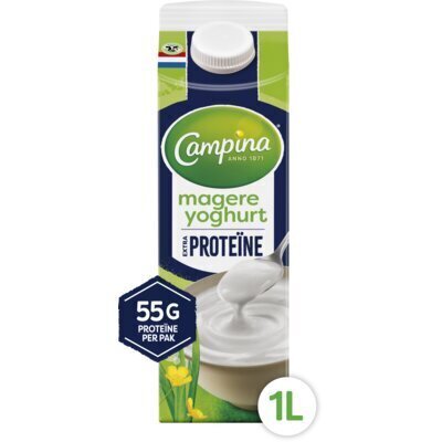 Campina Extra Proteïne non fat yoghurt 1L (1L)