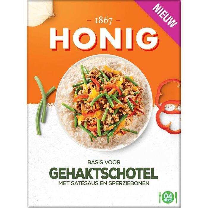 Honig Basis voor Gehaktschotel met Satésaus en Sperziebonen 57g (57g)