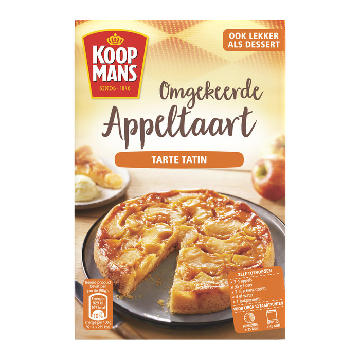 Koopmans Omgekeerde Appeltaart (Pak, 330g)