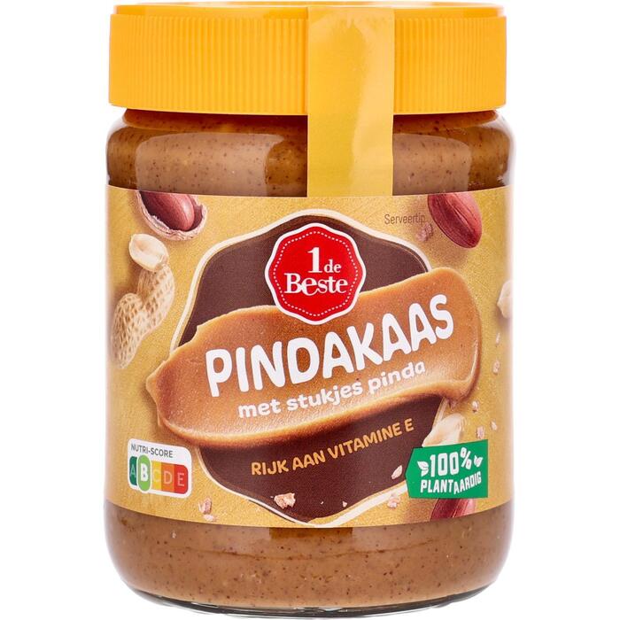 Pindakaas met stukjes (350g)