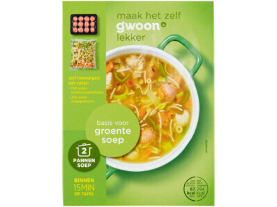 Basis voor Groentesoep (112g)