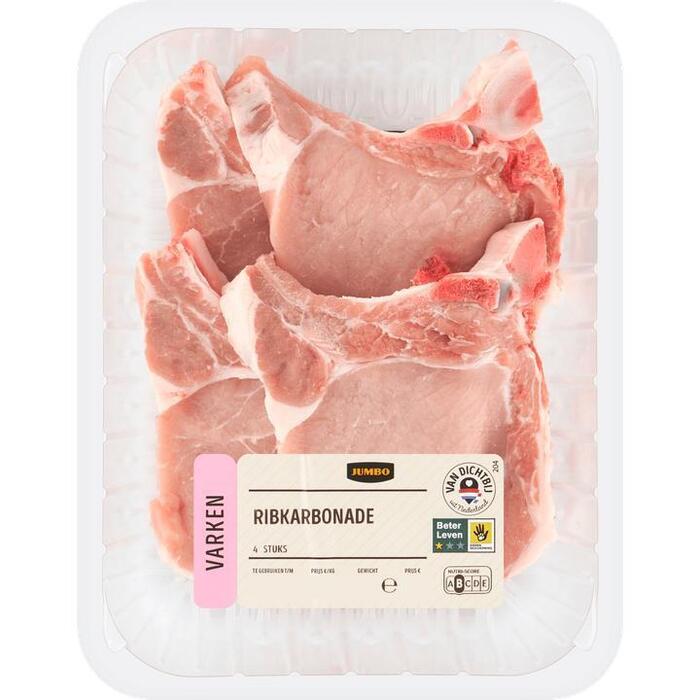 Jumbo Ribkarbonade 4 Stuks (560g)