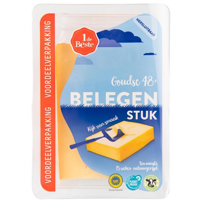 1 de Beste Belegen kaas 48+ stuk (910g)