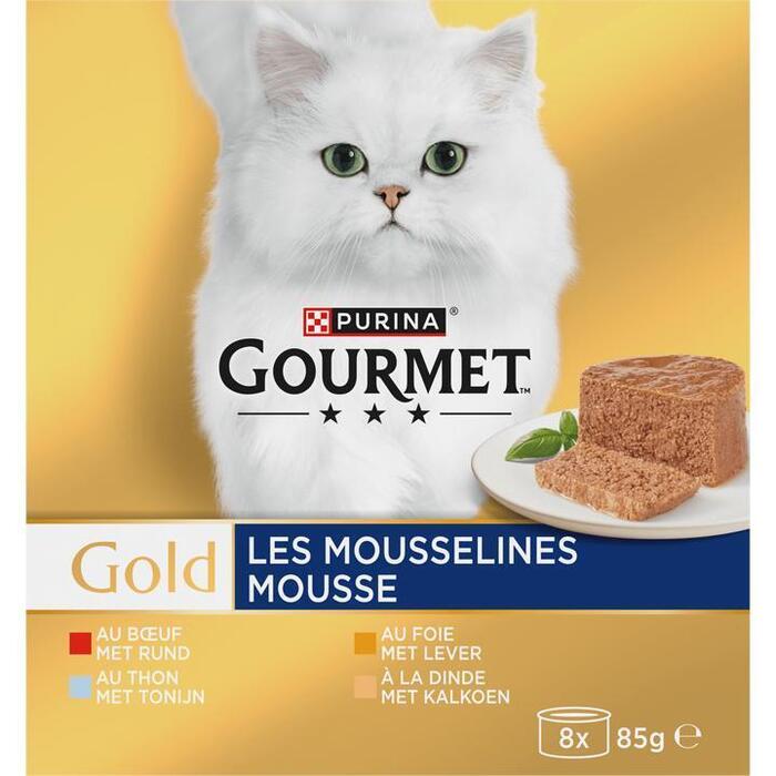 Gourmet Gold Mousse Rund Tonijn (8 × 85g)