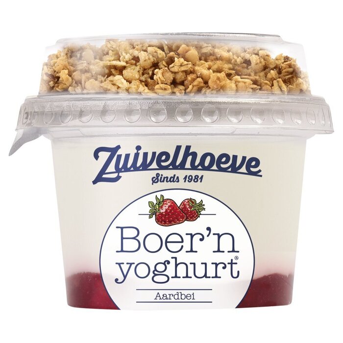 Boer'n yoghurt® Aardbei & Muesli 170 g (170g)