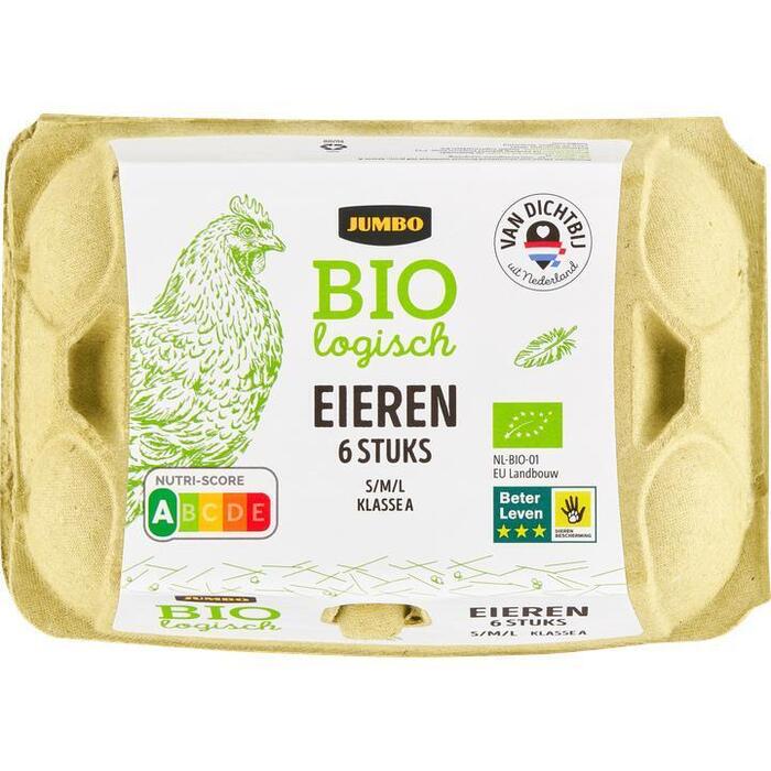 Jumbo Verse Biologische Eieren S/M/L 6 Stuks (6 st.)