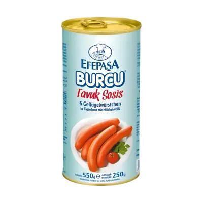 Efepasa Burcu Kippenvleesworsten met Melkeiwitten 6 Stuks 550g (550g)