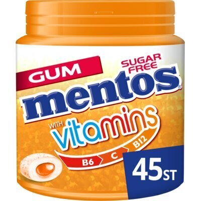 Mentos Chewing Gum with Vitamins Citrus Blend Sugar Free 45 Stuks 90 g (90g)