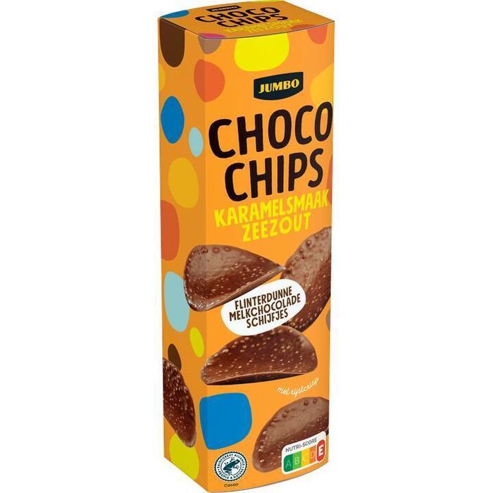 Jumbo Choco Chips Karamelsmaak Zeezout 100 g (100g)