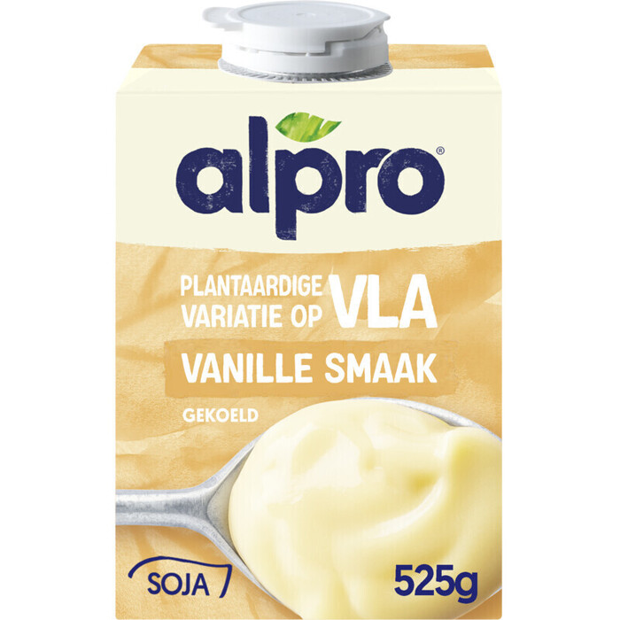 Alpro Plantaardige Variatie op Vla Vanille Smaak 525 g (525g)