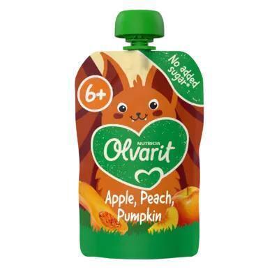 Nutricia Olvarit Appel, Perzik, Pompoen 6+ Maanden 100 g (100g)