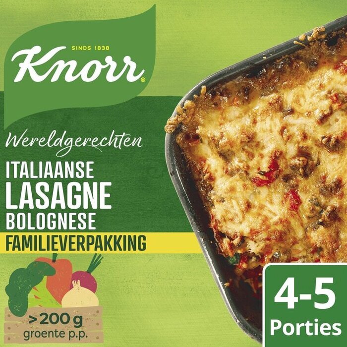 Knorr Wereldgerechten Italiaanse lasagne (351g)