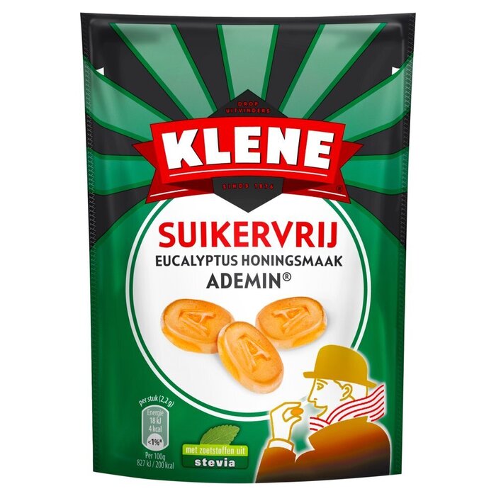 Suikervrij Eucalyptus Honingsmaak Ademin (Zak, 110g)