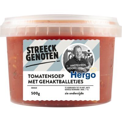 Streeckgenoten Tomatensoep met gehaktballetjes (500g)