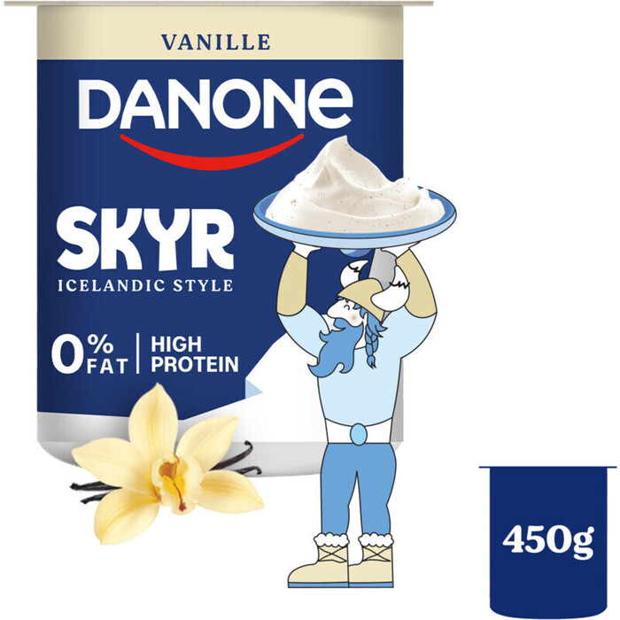Danone Skyr vanille high protein 0% fat (450g)