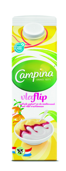 Campina Vlaflip vanille (Stuk, 1L)