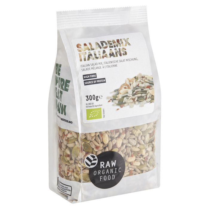 Raw Organic Food Salademix Italiaans 300 g (Zak, 300g)
