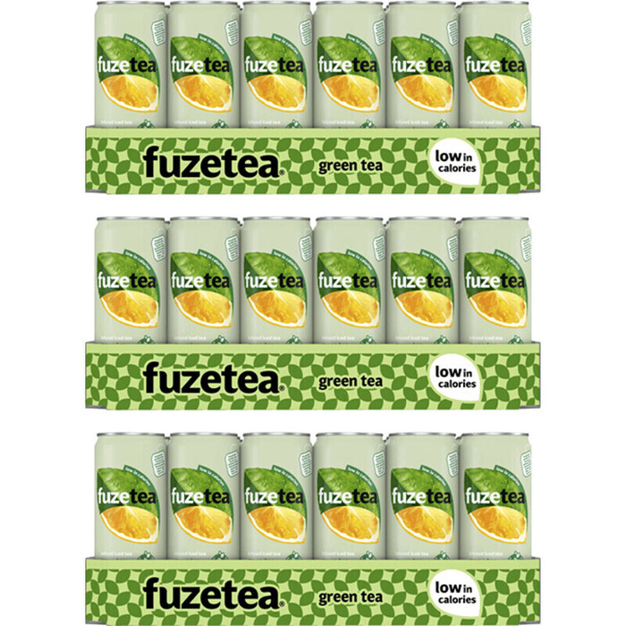 Fuze Tea Green Ice Tea 3-tray pakket