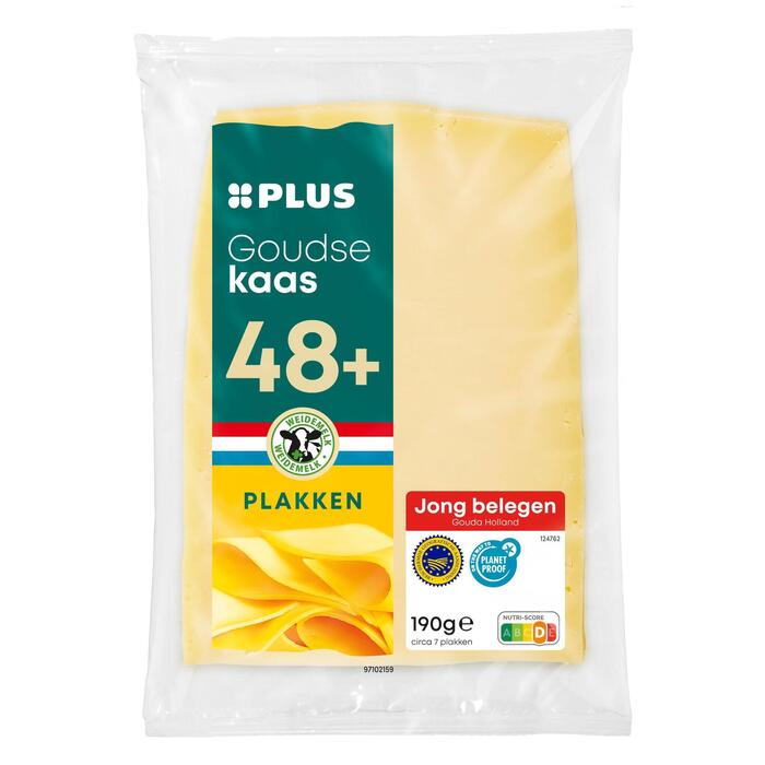 Goudse jong belegen 48+ plakken (Pak, 190g)